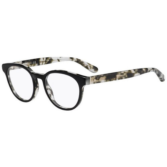 Rame ochelari de vedere dama HUGO BOSS (S) 0747 KIL Rotunde Negre-Maro originale din Plastic cu comanda online