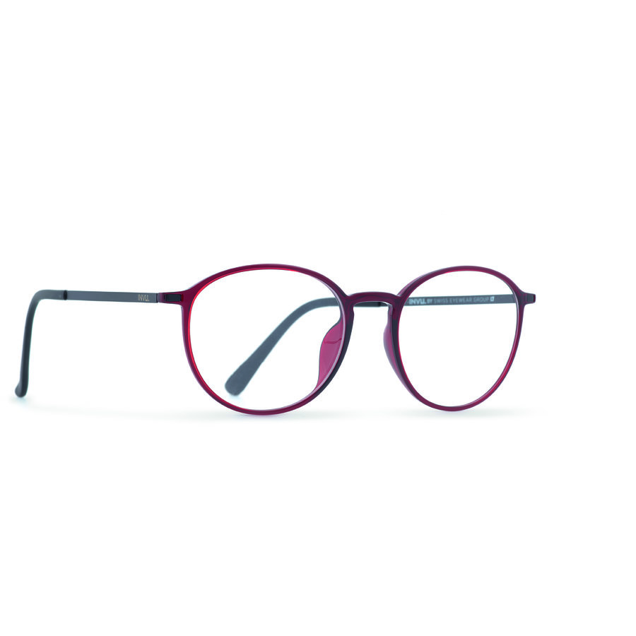 Rame ochelari de vedere dama INVU B4814C Rosii Rotunde originale din Plastic cu comanda online