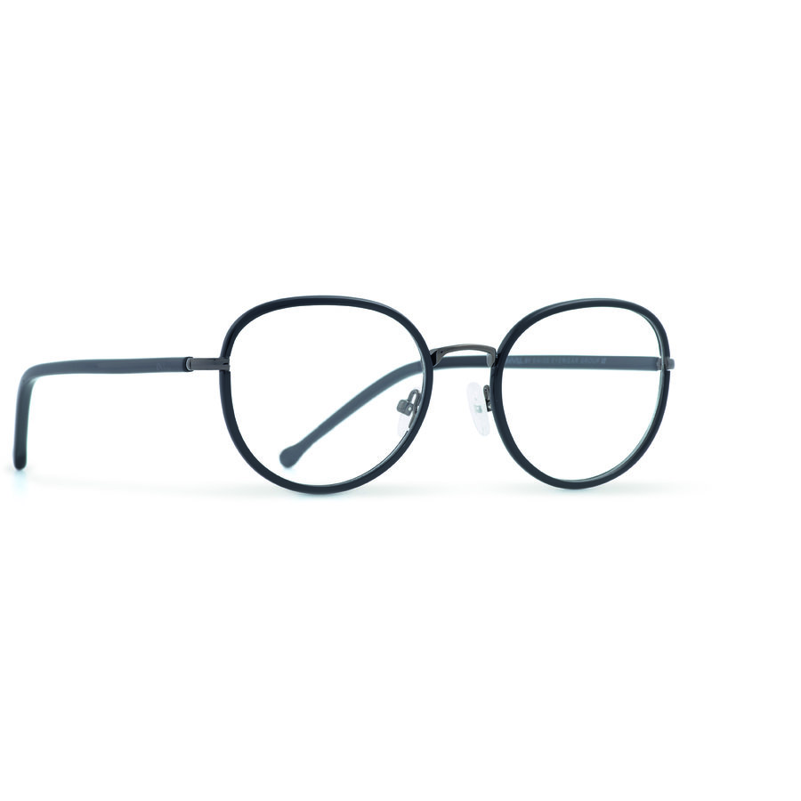 Rame ochelari de vedere dama INVU T3801A Negre Rotunde originale din Otel cu comanda online