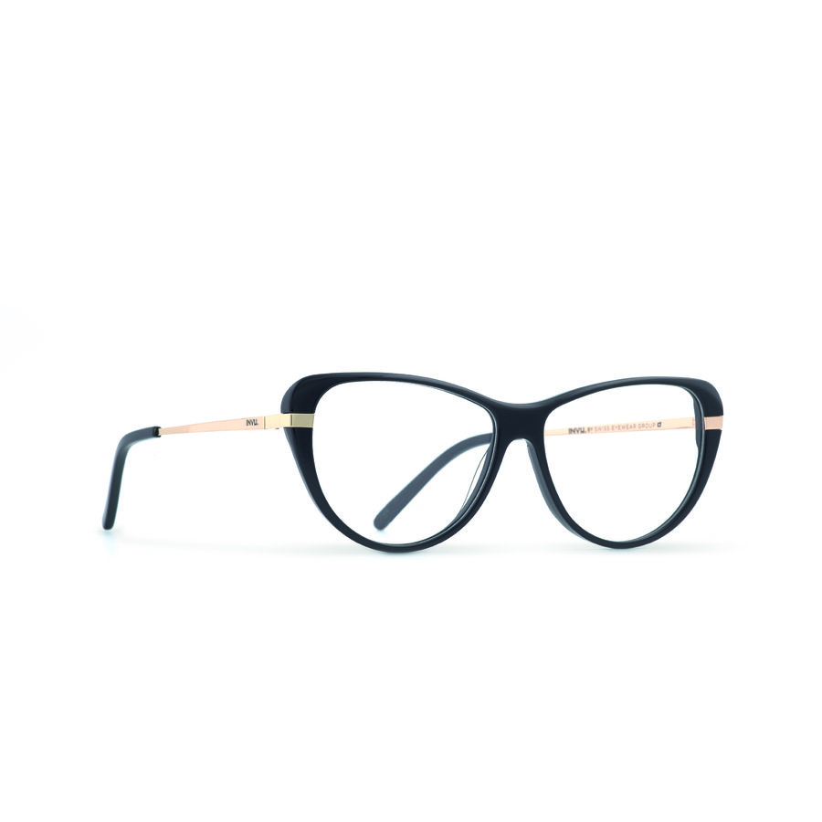 Rame ochelari de vedere dama INVU T4801A Negre Cat-eye originale din Acetat cu comanda online