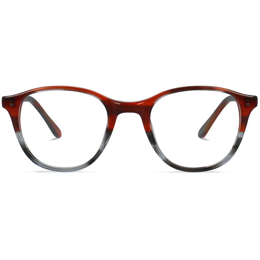 Rame ochelari de vedere dama Jack Francis Apollo FR126 Rosii-Gri Rotunde originale din Acetat cu comanda online
