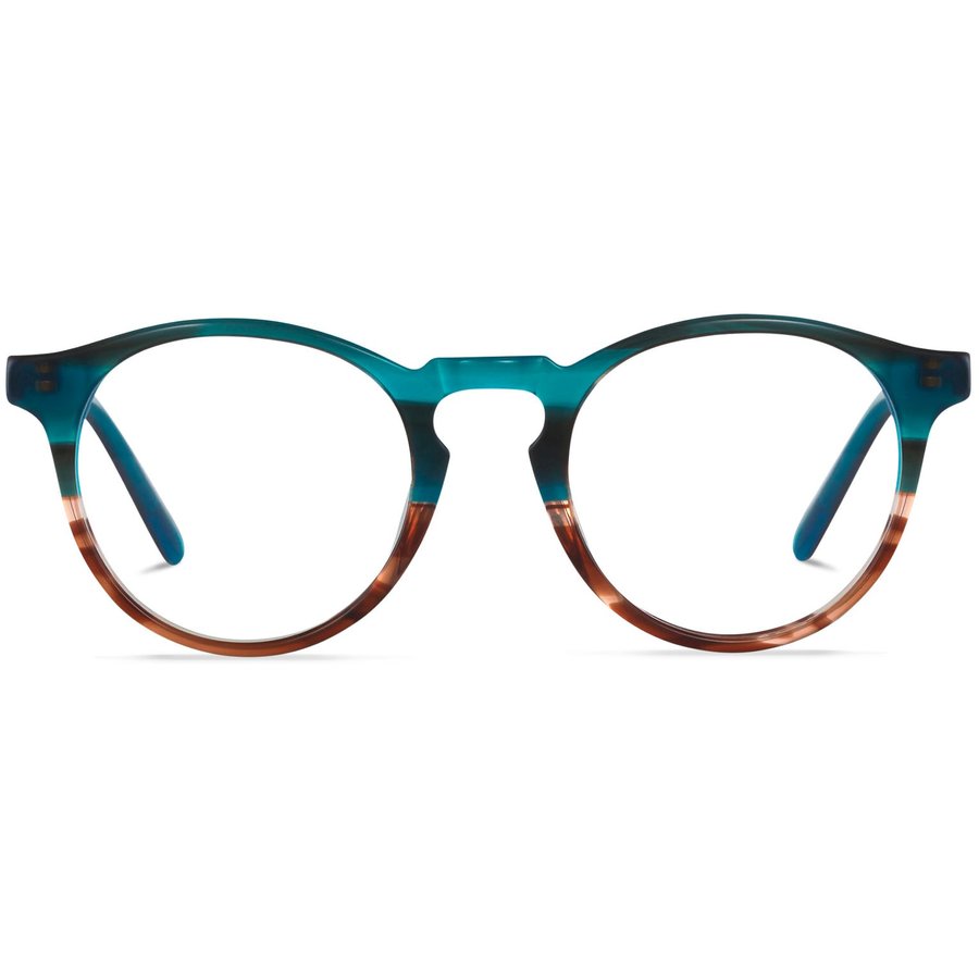 Rame ochelari de vedere dama Jack Francis Barnett FR60 Albastre-Havana Rotunde originale din Acetat cu comanda online