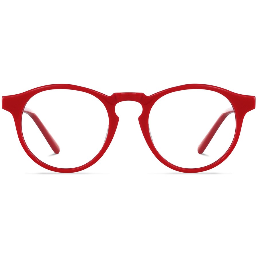 Rame ochelari de vedere dama Jack Francis Barnett FR64 Rosii Rotunde originale din Acetat cu comanda online