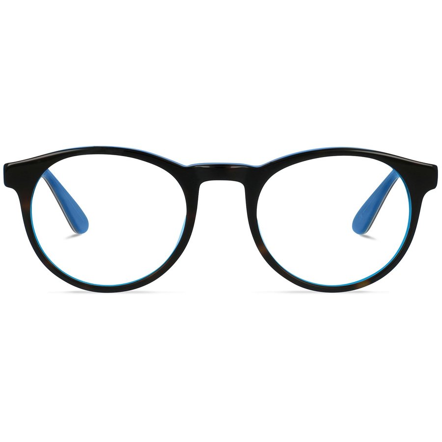 Rame ochelari de vedere dama Jack Francis Jacky FR135 Albastre-Havana Rotunde originale din Acetat cu comanda online