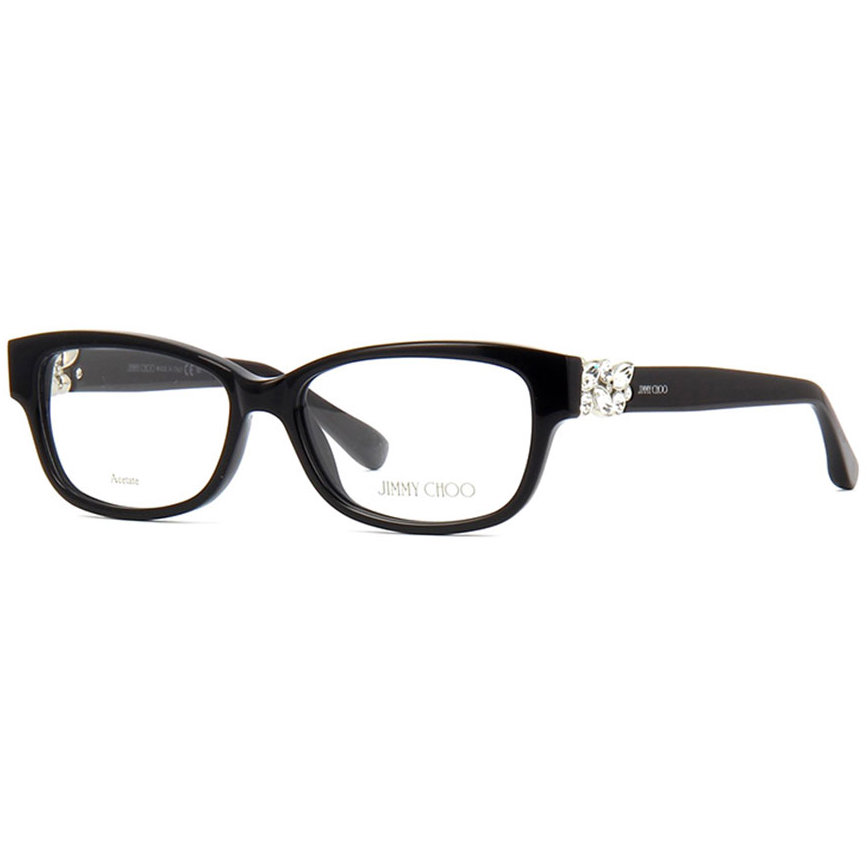 Rame ochelari de vedere dama Jimmy Choo JC125 29A Rectangulare Negre originale din Acetat cu comanda online