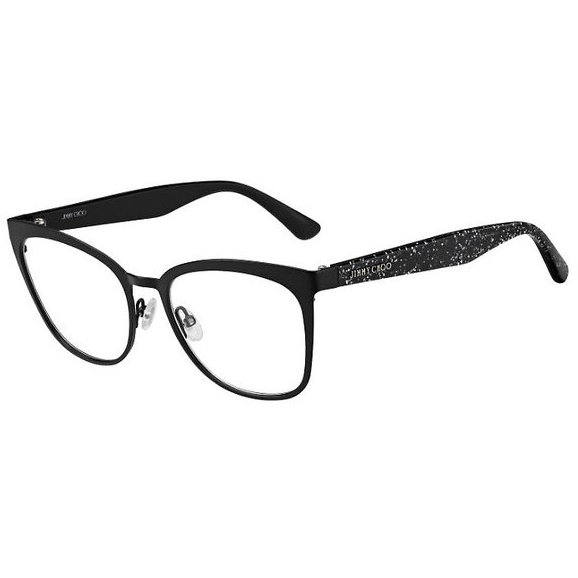 Rame ochelari de vedere dama Jimmy Choo JC189 NS8 Patrate Negre originale din Metal cu comanda online