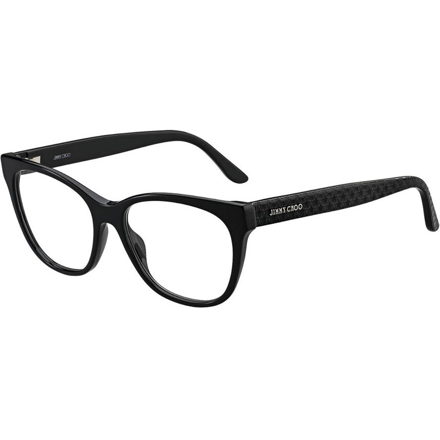 Rame ochelari de vedere dama Jimmy Choo JC201 807 Rectangulare Negre originale din Acetat cu comanda online