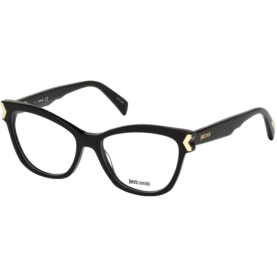 Rame ochelari de vedere dama Just Cavalli JC0807 001 Negre Cat-eye originale din Plastic cu comanda online