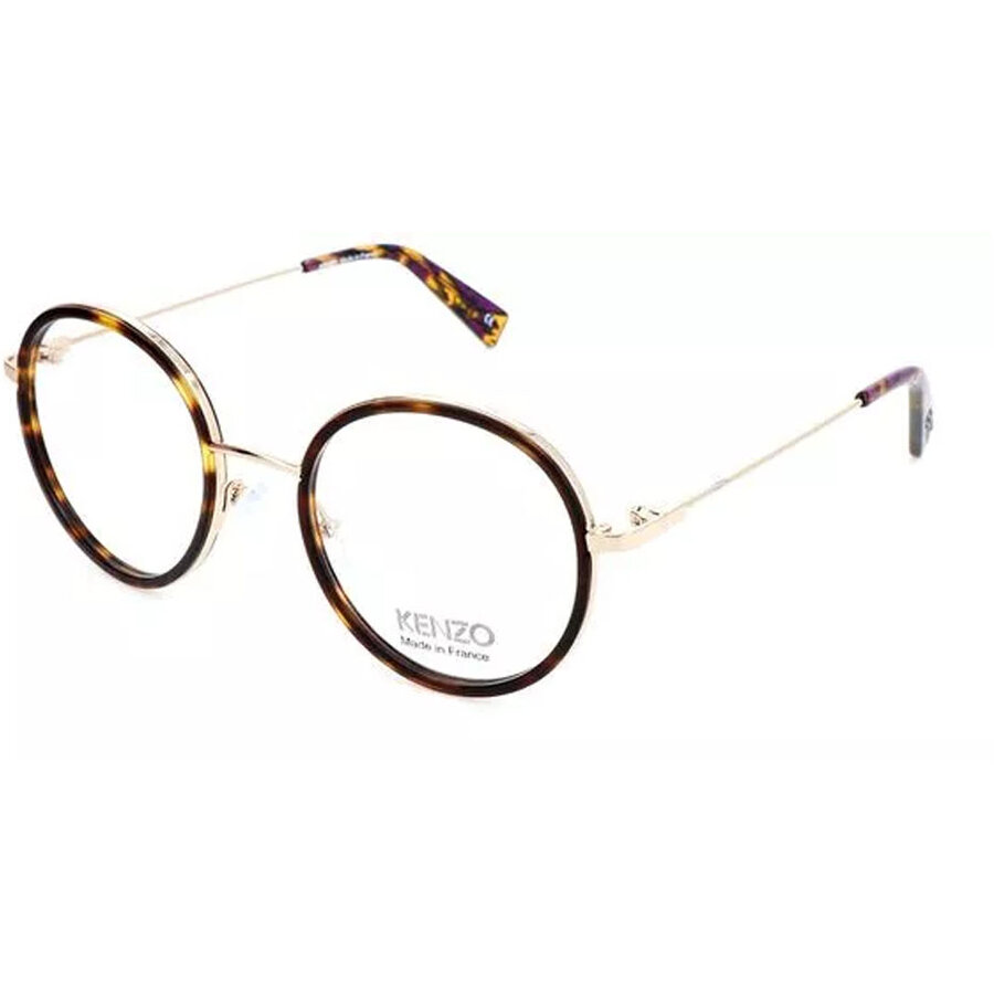 Rame ochelari de vedere dama Kenzo KZ2324 02 Rotunde Havana-Aurii originale din Plastic cu comanda online