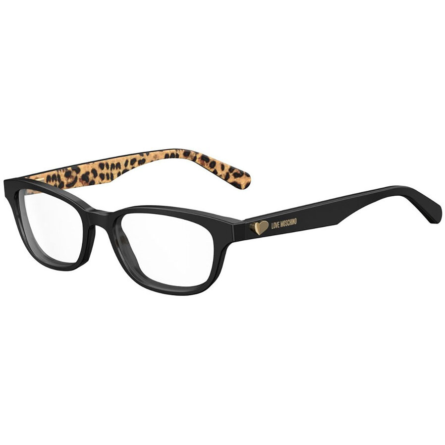 Rame ochelari de vedere dama MOSCHINO LOVE MOL512 807 Negre Rectangulare originale din Plastic cu comanda online