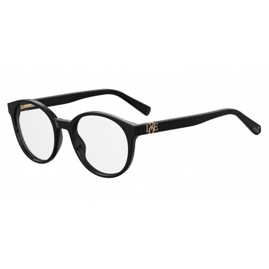 Rame ochelari de vedere dama MOSCHINO LOVE MOL523 807 Negre Rotunde originale din Plastic cu comanda online