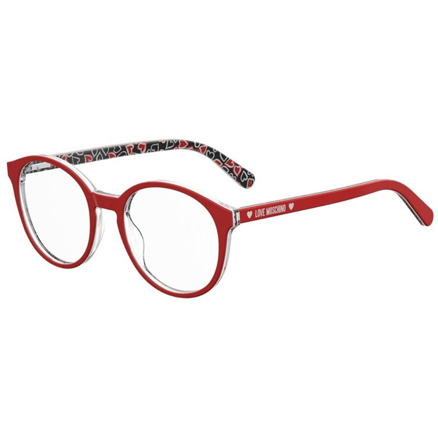 Rame ochelari de vedere dama MOSCHINO LOVE MOL540 0PA Rosii Rotunde originale din Acetat cu comanda online