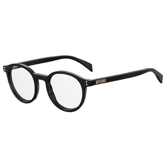 Rame ochelari de vedere dama MOSCHINO MOS502 807 Rotunde Negre originale din Plastic cu comanda online