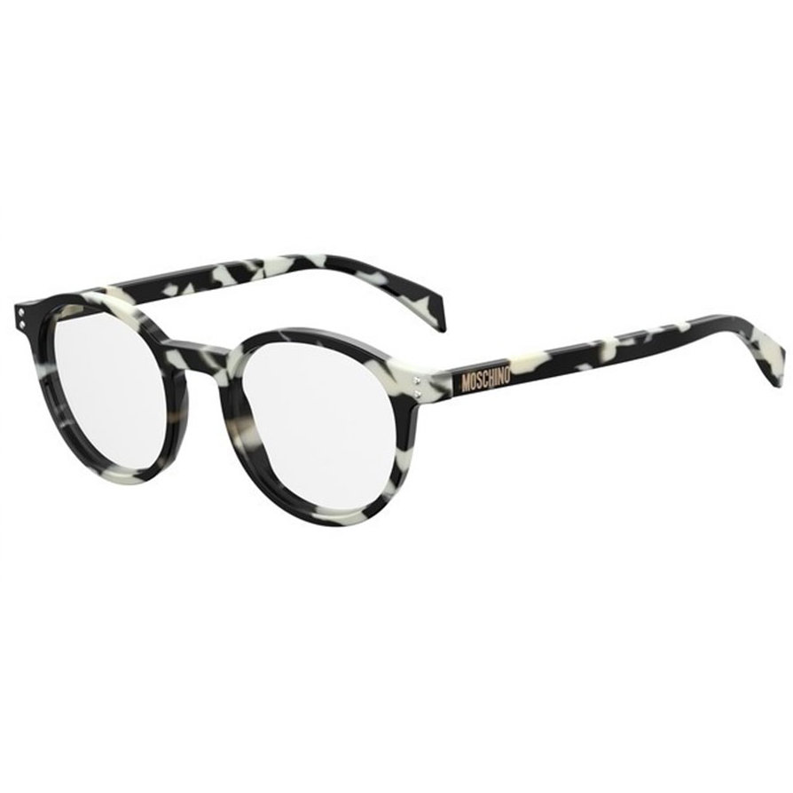 Rame ochelari de vedere dama MOSCHINO MOS502 WR7 Rotunde Negre originale din Plastic cu comanda online