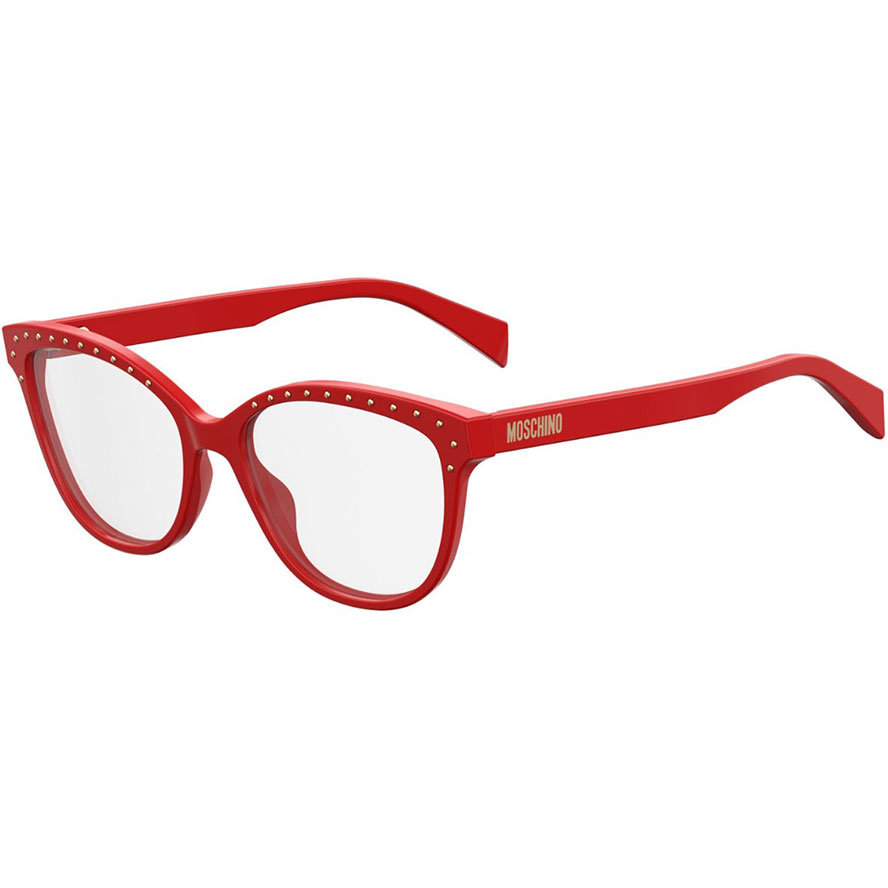 Rame ochelari de vedere dama MOSCHINO MOS506 C9A Cat-eye Rosii originale din Plastic cu comanda online