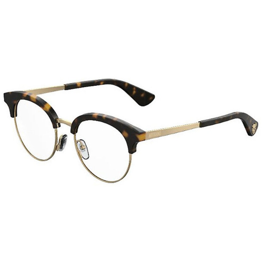 Rame ochelari de vedere dama MOSCHINO MOS514 086 Browline Havana-Aurii originale din Metal cu comanda online