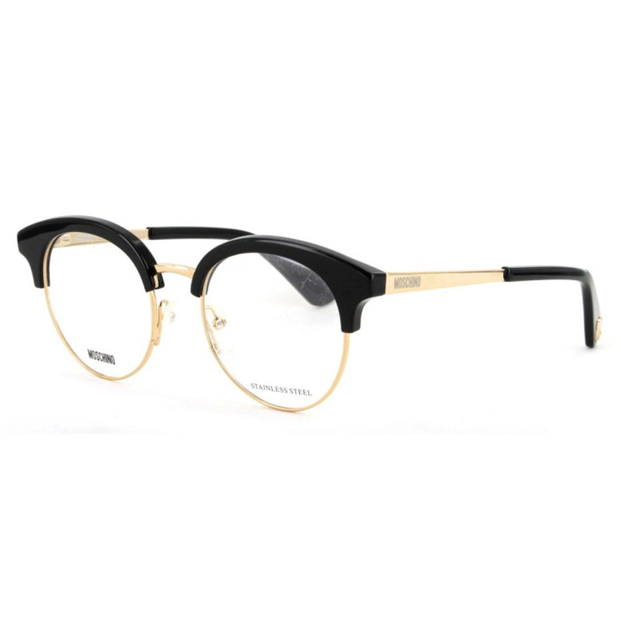 Rame ochelari de vedere dama MOSCHINO MOS514 807 Rotunde Negre originale din Metal cu comanda online