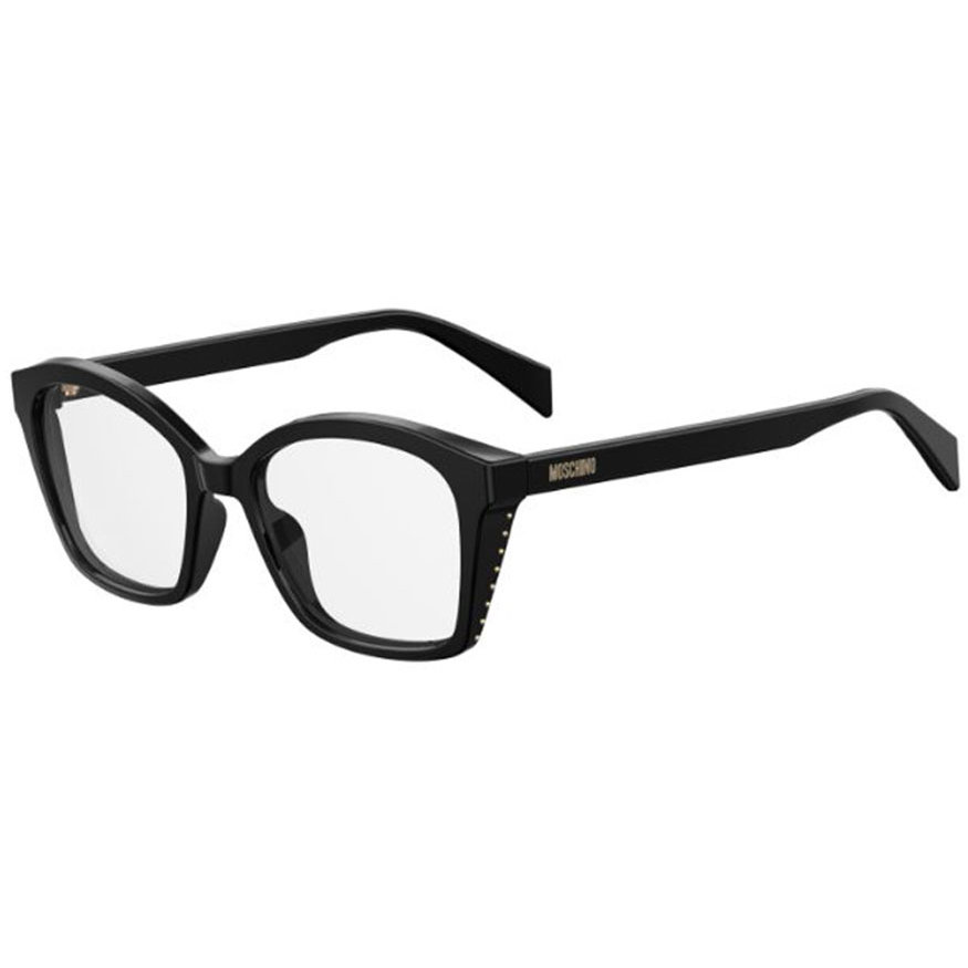 Rame ochelari de vedere dama MOSCHINO MOS517 807 Cat-eye Negre originale din Acetat cu comanda online