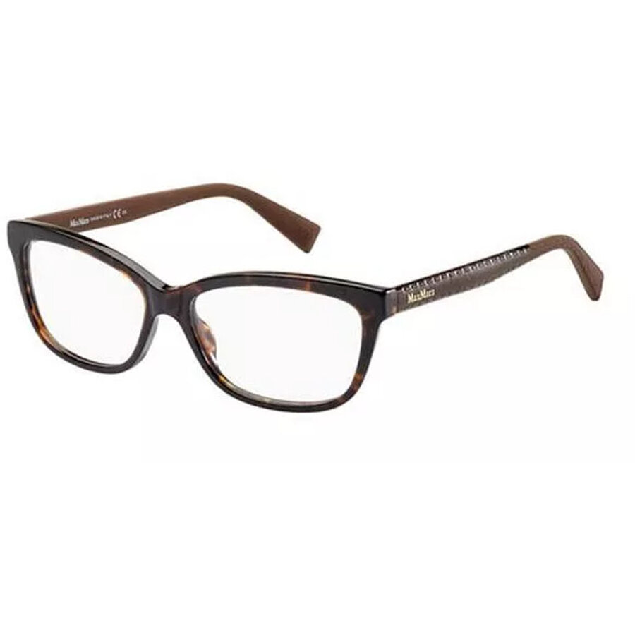 Rame ochelari de vedere dama Max Mara MM 1198 8WM Havana Patrate originale din Plastic cu comanda online