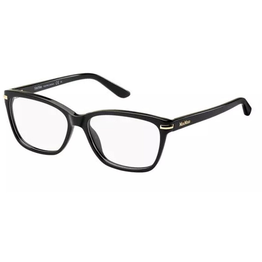 Rame ochelari de vedere dama Max Mara MM 1217 807 Rectangulare Negre originale din Plastic cu comanda online
