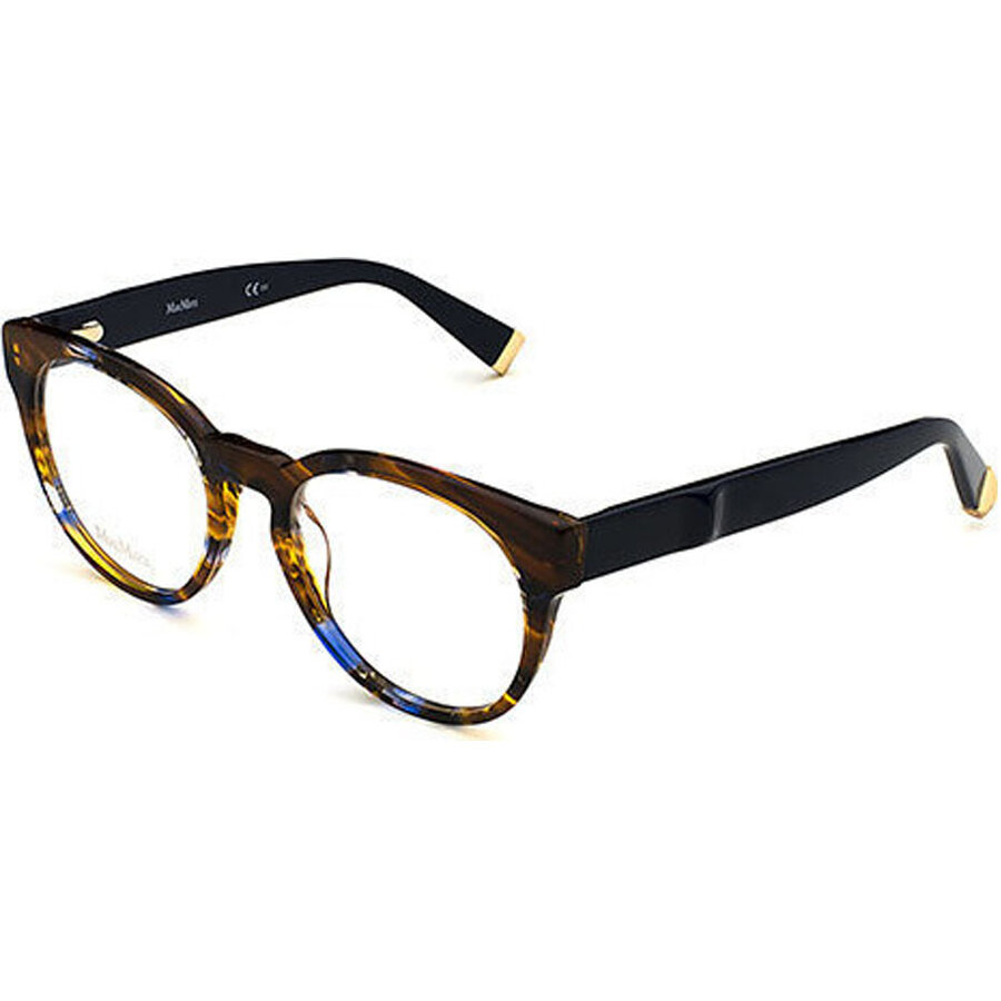 Rame ochelari de vedere dama Max Mara MM 1248 MCI Albastre Rotunde originale din Plastic cu comanda online