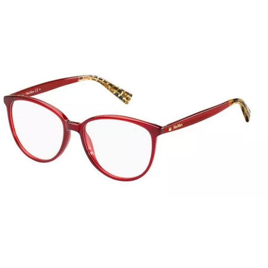 Rame ochelari de vedere dama Max Mara MM 1256 0N7 Ovale Rosii originale din Plastic cu comanda online