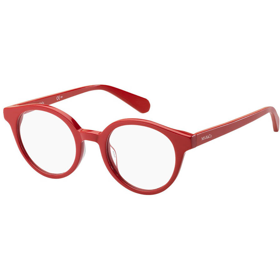 Rame ochelari de vedere dama Max&CO 365 C9A Rosii Rotunde originale din Plastic cu comanda online