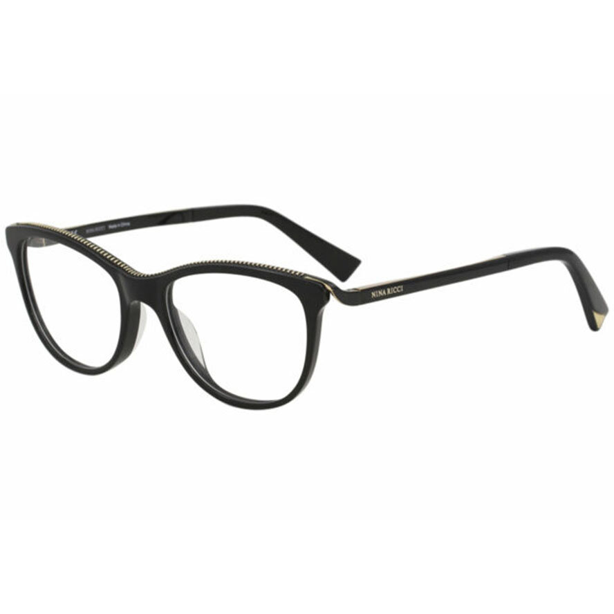 Rame ochelari de vedere dama Nina Ricci VNR028 0700 Cat-eye Negre originale din Plastic cu comanda online