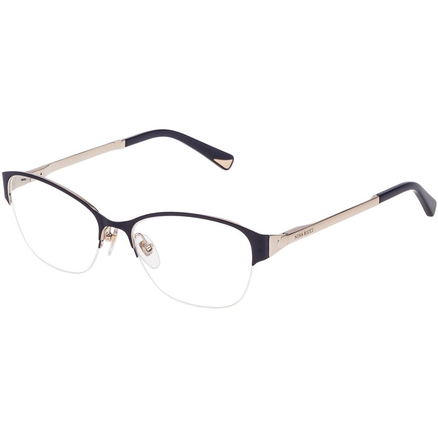 Rame ochelari de vedere dama Nina Ricci VNR045 0SN9 Cat-eye Albastre originale din Metal cu comanda online