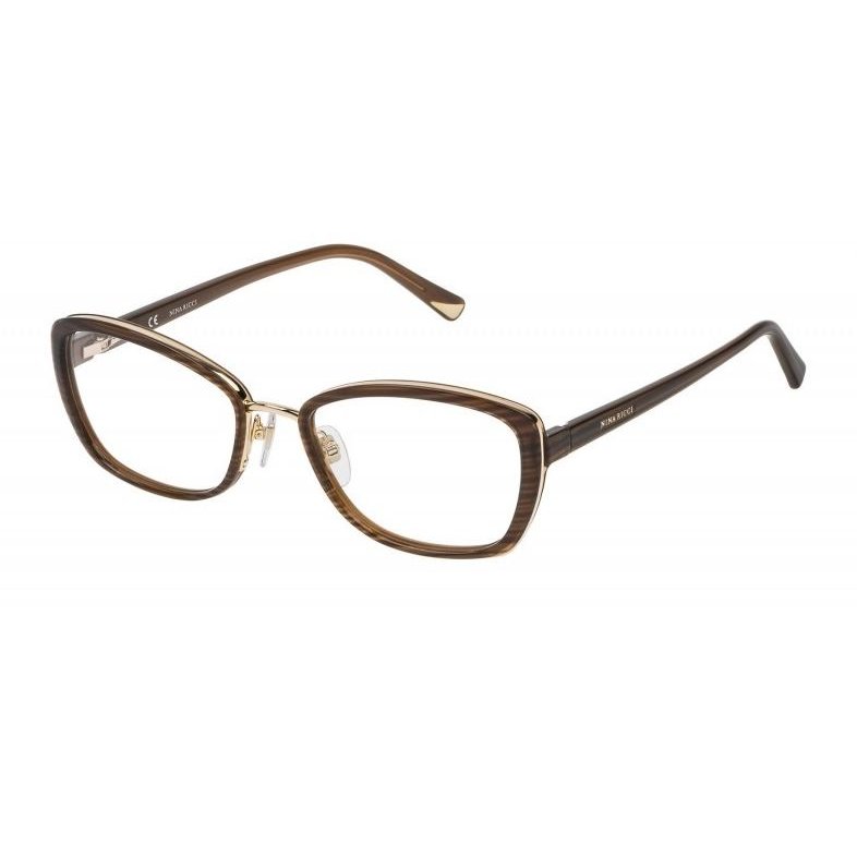 Rame ochelari de vedere dama Nina Ricci VNR069 06YZ Rectangulare Bej originale din Plastic cu comanda online