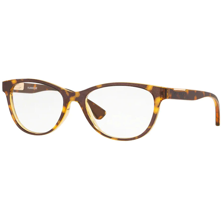 Rame ochelari de vedere dama Oakley PLUNGELINE OX8146 814602 Rotunde Havana originale din Plastic cu comanda online