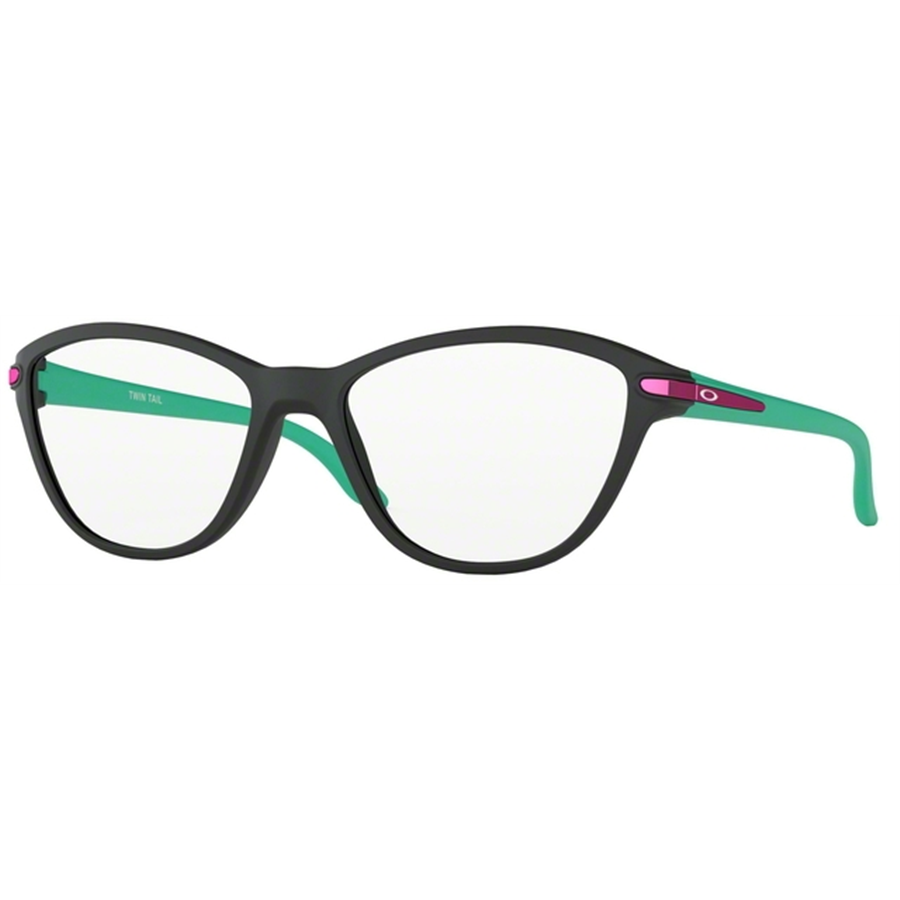 Rame ochelari de vedere dama Oakley TWIN TAIL OY8008 800801 Negre Cat-eye originale din Plastic cu comanda online