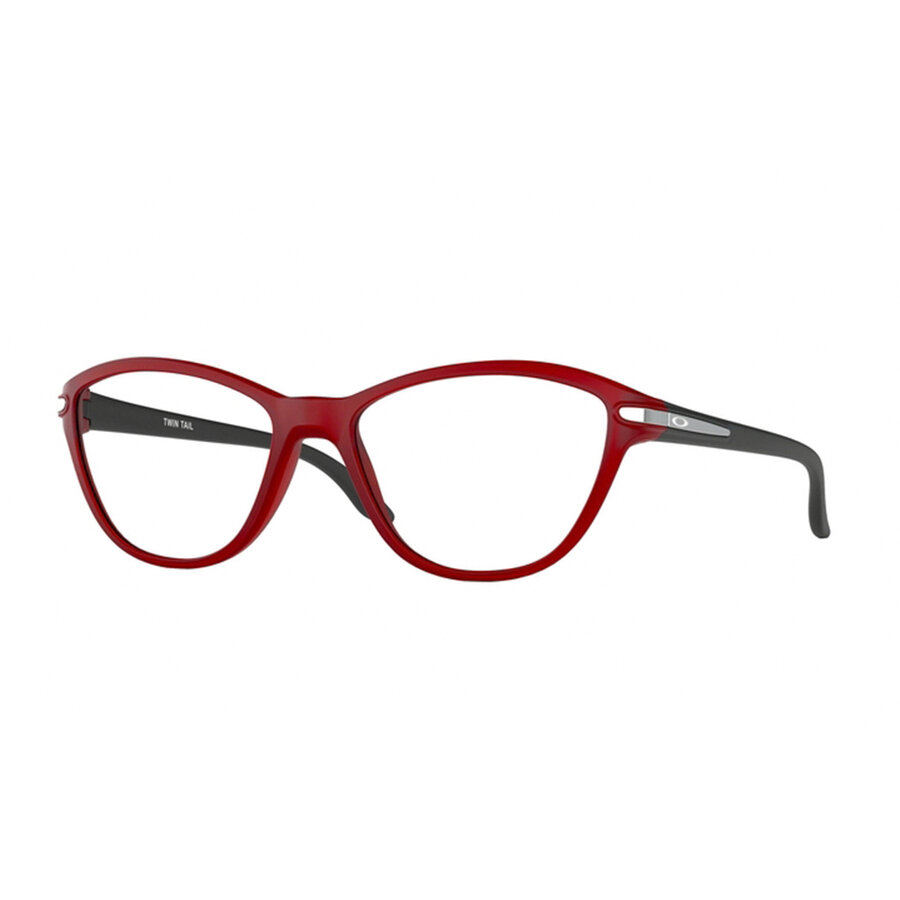 Rame ochelari de vedere dama Oakley TWIN TAIL OY8008 800802 Rosii Cat-eye originale din Plastic cu comanda online