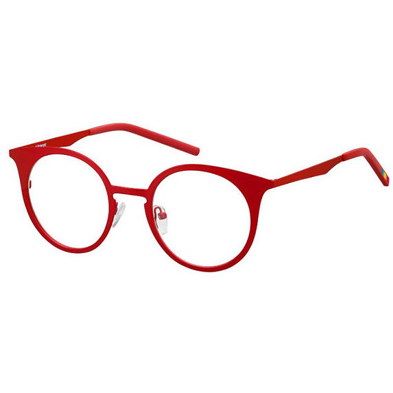 Rame ochelari de vedere dama POLAROID PLD D200 ABA Rosii Rotunde originale din Metal cu comanda online
