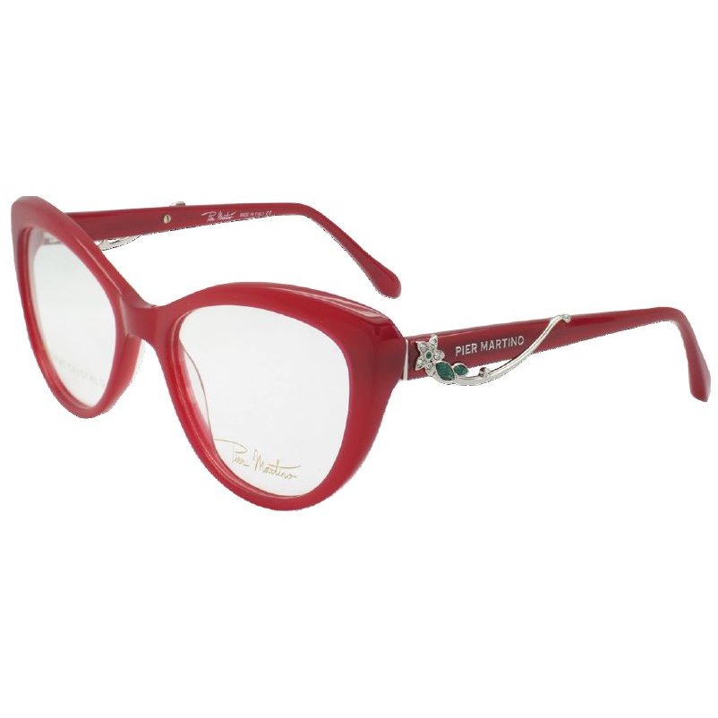 Rame ochelari de vedere dama Pier Martino PM6535-C3 Cat-eye Rosii originale din Acetat cu comanda online