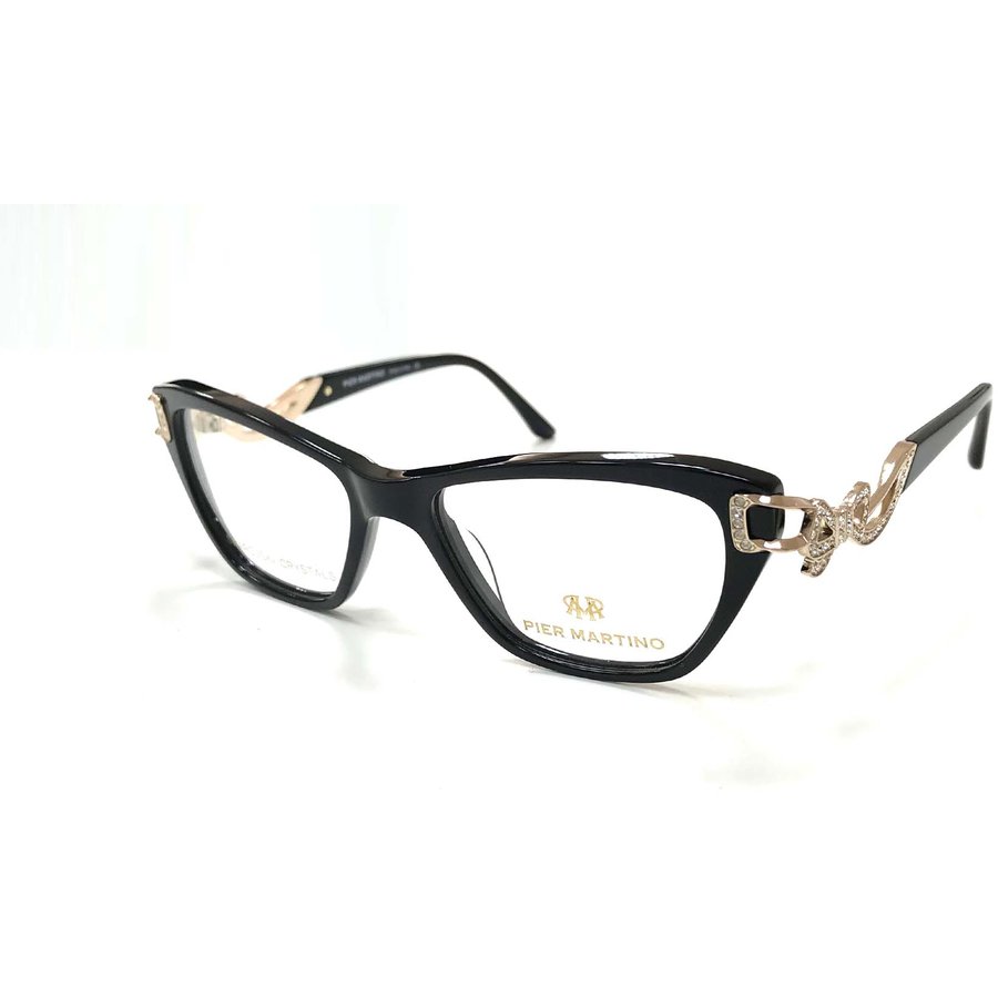 Rame ochelari de vedere dama Pier Martino PM6561-C4 Cat-eye Negre originale din Plastic cu comanda online