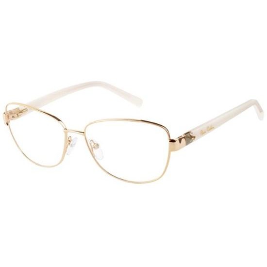 Rame ochelari de vedere dama Pierre Cardin PC8829 NWI Rectangulare Aurii originale din Metal cu comanda online