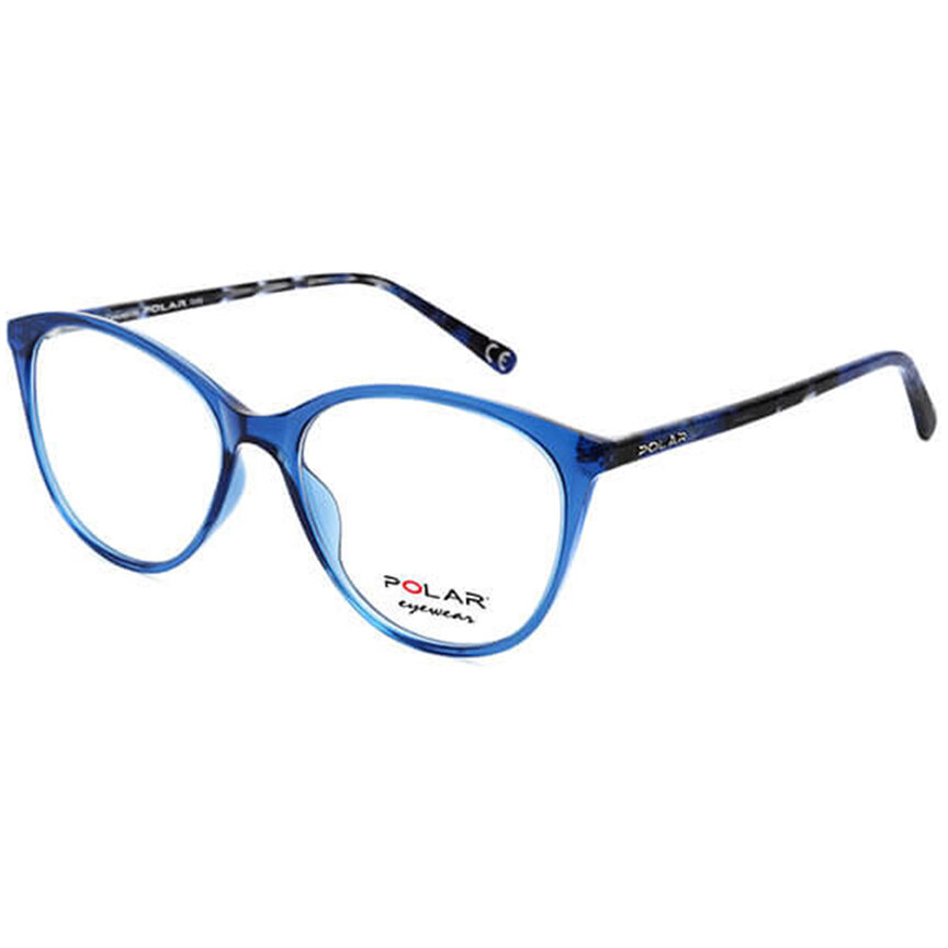 Rame ochelari de vedere dama Polar 1958 col. 420 Albastre Rotunde originale din Plastic cu comanda online