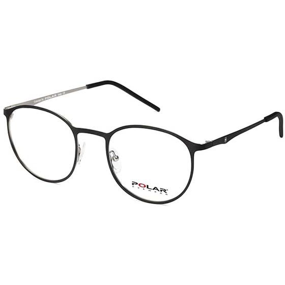 Rame ochelari de vedere dama Polar 808 | 13 Negre Rotunde originale din Metal cu comanda online