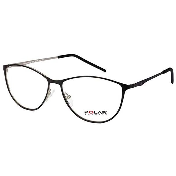 Rame ochelari de vedere dama Polar 812 | 13 Negre Cat-eye originale din Metal cu comanda online