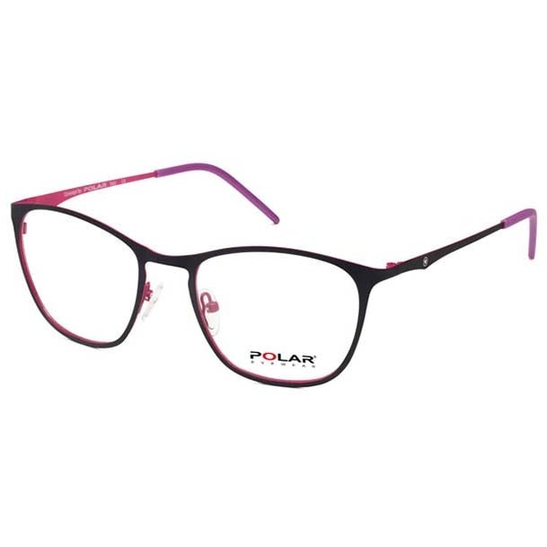 Rame ochelari de vedere dama Polar 814 | 49 Negre Cat-eye originale din Metal cu comanda online