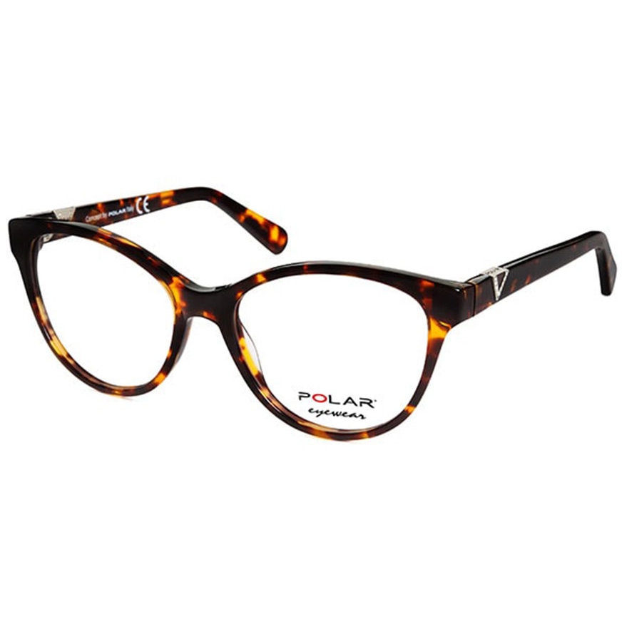Rame ochelari de vedere dama Polar 906 | 428 Havana Cat-eye originale din Acetat cu comanda online
