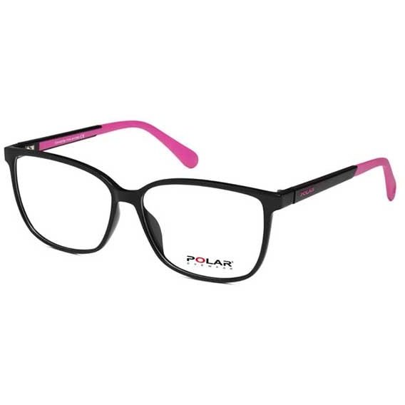 Rame ochelari de vedere dama Polar 934 | 77 Negre Rectangulare originale din Plastic cu comanda online