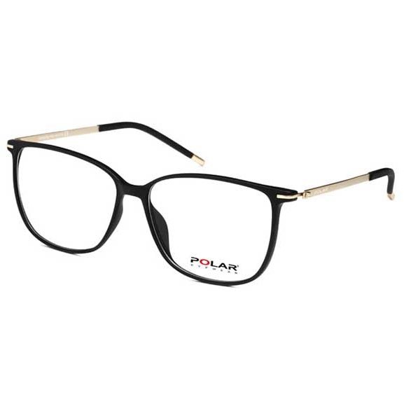 Rame ochelari de vedere dama Polar 951 | 76 Negre-Aurii Patrate originale din Plastic cu comanda online