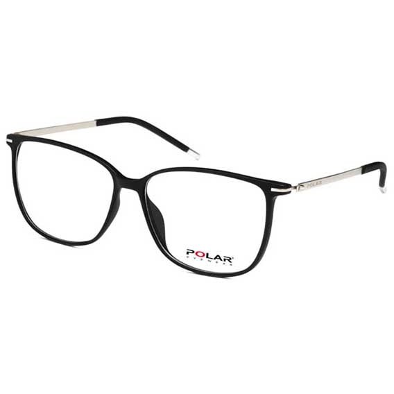 Rame ochelari de vedere dama Polar 951 | 77 Negre-Argintii Patrate originale din Plastic cu comanda online