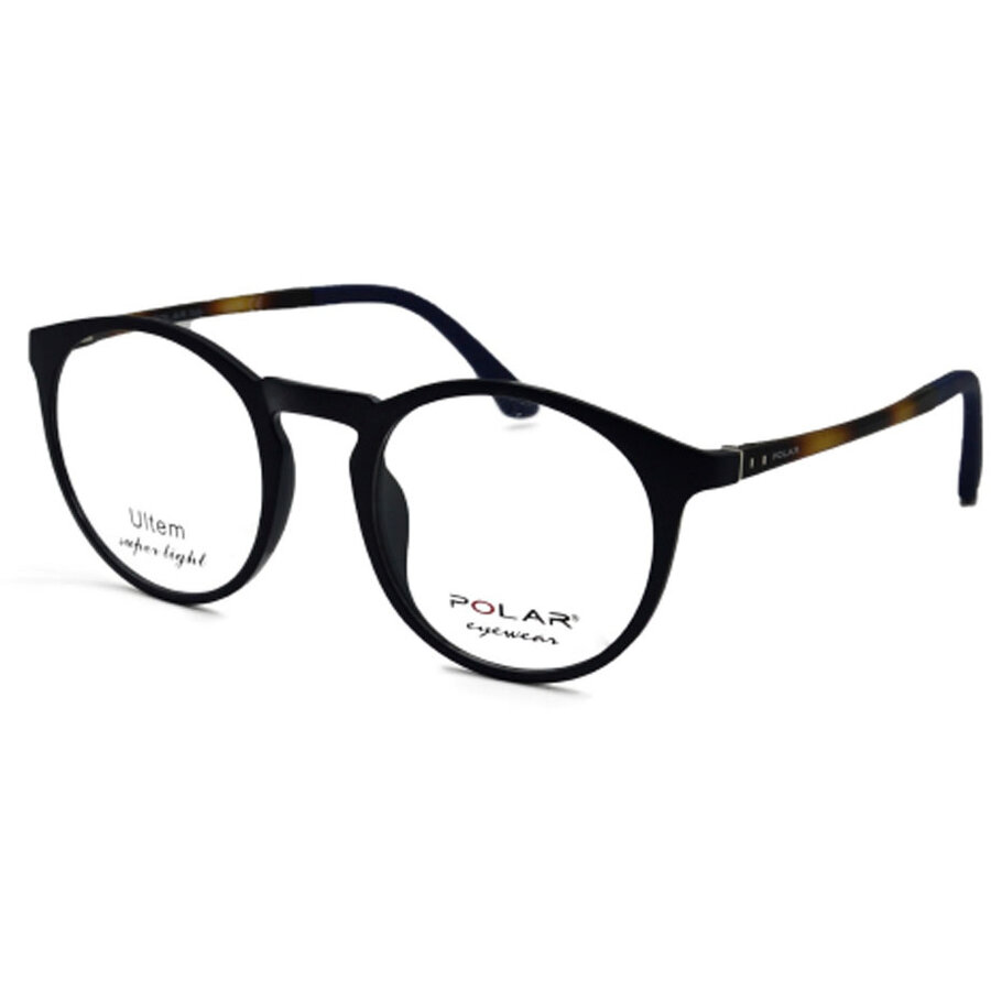Rame ochelari de vedere dama Polar CLIP-ON 400| 420 Negre Rotunde originale din Plastic cu comanda online