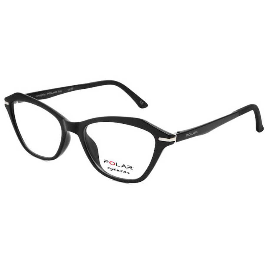 Rame ochelari de vedere dama Polar CLIP-ON 427 | 77 Negre Cat-eye originale din Plastic cu comanda online