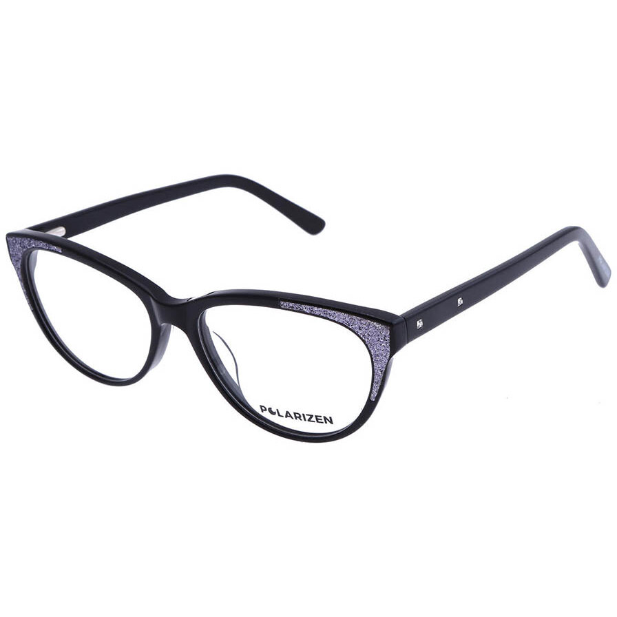 Rame ochelari de vedere dama Polarizen 17215 C1 Negre Cat-eye originale din Plastic cu comanda online