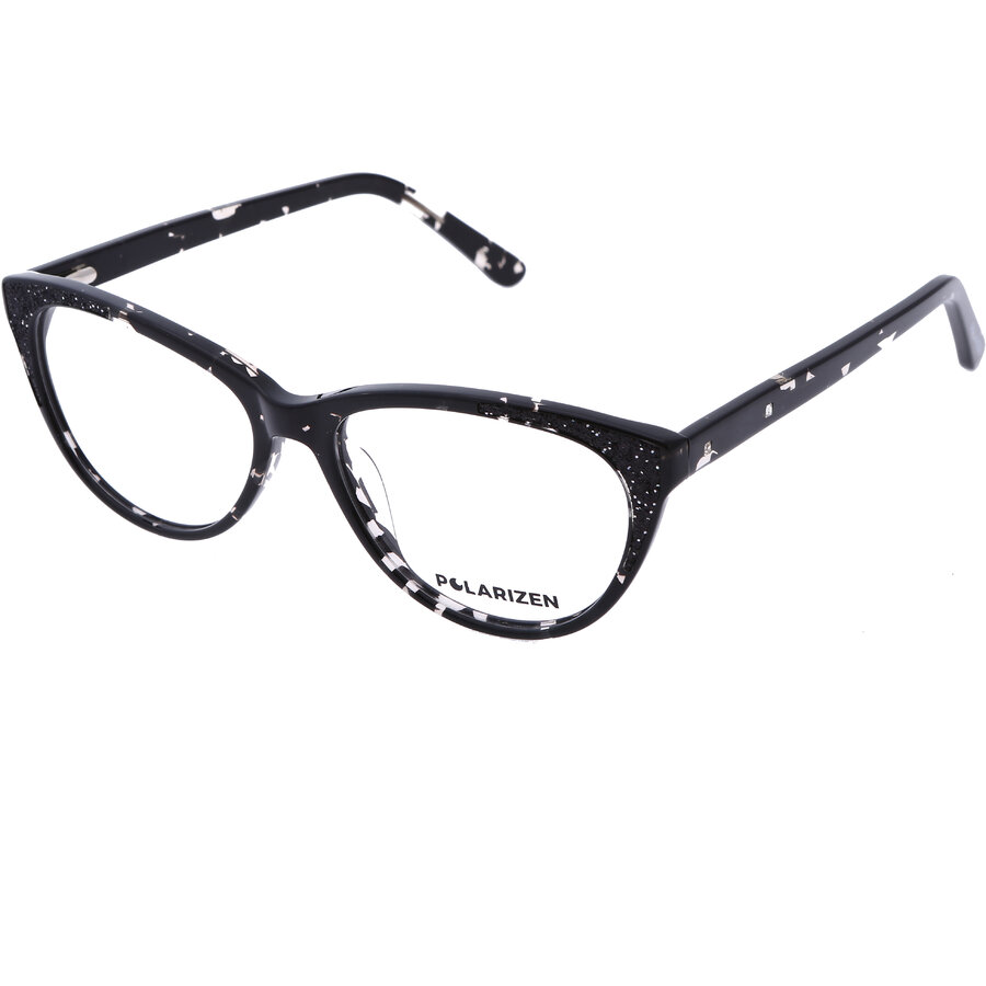 Rame ochelari de vedere dama Polarizen 17215 C3 Negre Cat-eye originale din Plastic cu comanda online