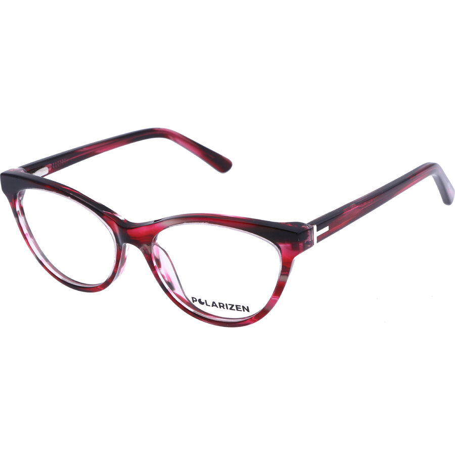 Rame ochelari de vedere dama Polarizen 17224 C3 Visinii Cat-eye originale din Plastic cu comanda online